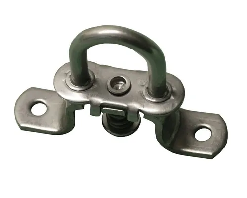 Miederhoff Anhänger 5 Stück - Drehverschluss für Ovalösen - niro - 42x22mm - Nirosta