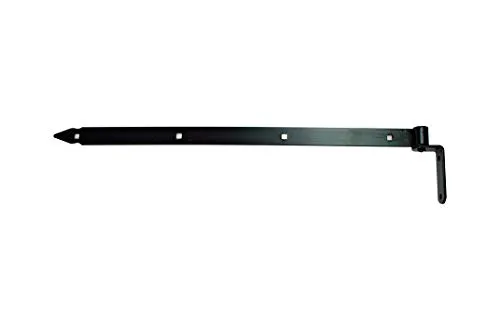 Ladenband Set mit Kloben 600 x 30 x Ø13 Schwarz Ladenbänder Torband Türband Türbänder