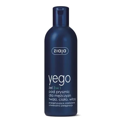 Yego żel 3w1 pod prysznic dla mężczyzn twarz ciało włosy 300ml Zia 5901887031369