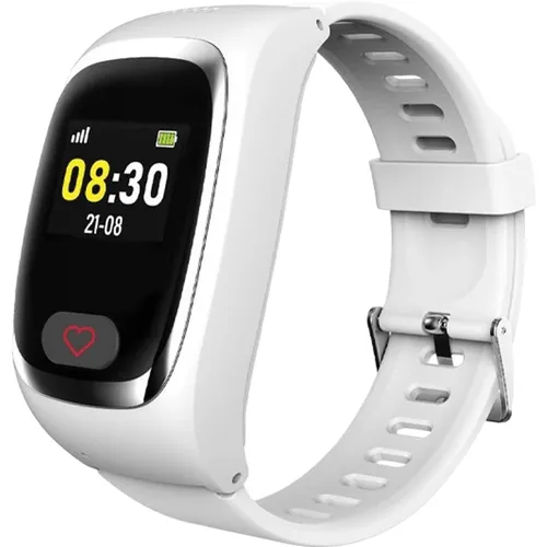 James B8 (Weiss) Notruf- und Sicherheitsuhr für Senioren von Ilogs