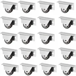 20er Set So-tech Kastenrolle Trier (ø 30 Mm, Für Seitenmontage, Dunkelgrau)