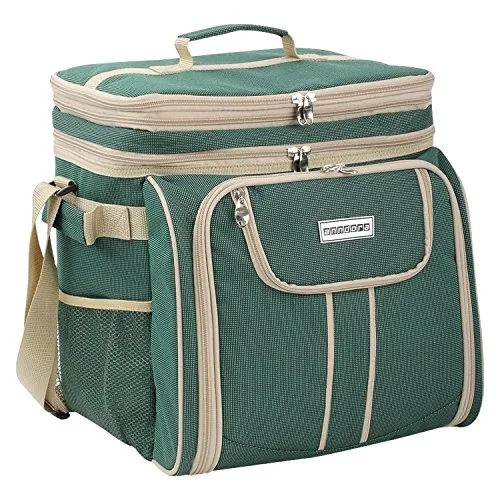 anndora Picknicktasche Umhängetasche 29-teilig mit Zubehör von anndora
