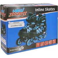 New Sports Inliner schwarz/blau ABEC 7, Größe 31-34