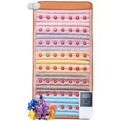 VEVOR Ferninfrarot-Wärmepad mit 5 Kristall-Naturedelsteinen - Zubehör für Klima & Heizen, bietet tiefe Muskelentspannung mit einstellbarer Temperatur und Speicherfunktion für individuelles Wohlbefinden.