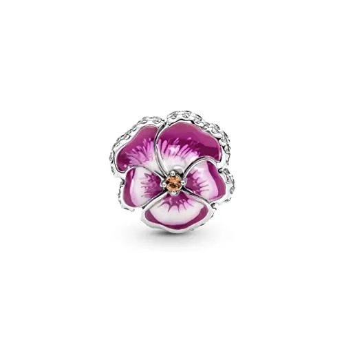 Produktbild Pandora MOMENTS Charm Pinkes Garten-Stiefmütterchen
