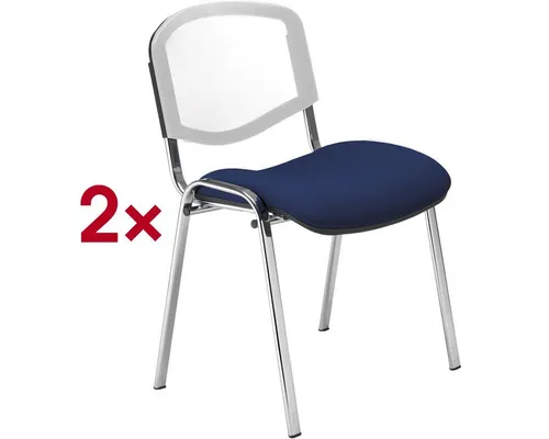 Nowy Styl Besucherstuhl Iso Ergo Mesh (2 St), stapelbar
