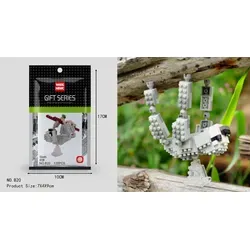 Faultier Figur Bausteine Modell LNO Micro-Bricks