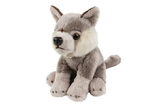 Teddys Rothenburg Kuscheltier Wolf sitzend 15 cm Plüschtier