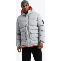 Ombre Clothing Winterjacke für Männer Alir grau XL - Grau - XL