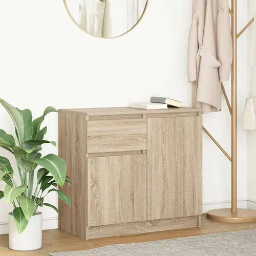 vidaXL Sideboard Sonoma-Eiche 71x35x65 cm in braun von vidaXL