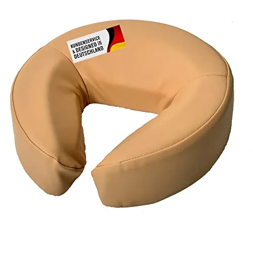 Kopfpolster aus Kunstleder für Massage- & Behandlungsliegen - Beige - Kopfstützen & Aufsätze mit 7 cm Feinzellschaumstoff für maximalen Komfort. Wasser- und ölabweisend, ideal für eine einfache Reinigung und universell einsetzbar.