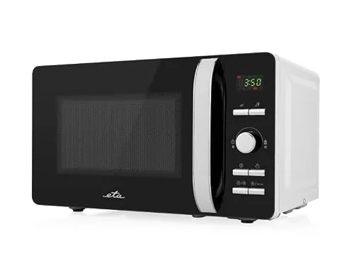 ETA Mikrowelle ETA120990000 – Solo-Mikrowelle in Schwarz/Weiß mit 700 W