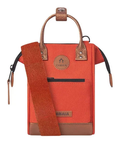 CABAIA Mini Bag BOGOTA, Orange - Umhängetaschen in Orange: Stilvolles Design trifft auf Funktionalität mit der CABAIA Nano Bag BOGOTA – wasserabweisend, mit praktischer Weitwinkelöffnung und auswechselbarer Vordertasche für individuellen Look.