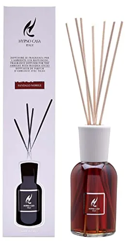 HYPNO CASA Raumduft-Diffusor mit Duftstäbchen 250ml Sandelholz Keramik Kaltnebel Diffusor