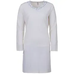 zeitlos Nachthemd Nachthemd Langarm - Heart weiß XXL