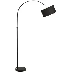Nova Luce 9401652 Sama E27 Stehlampe Schwarz - Moderne Stehleuchte in stilvollem Design, perfekte Lichtverteilung für gemütliche Wohnzimmeratmosphäre. In mehreren Varianten erhältlich.