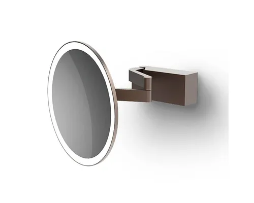 Decor Walther Kosmetikspiegel Vision R 5× LED-Schminkspiegel IP44 Dim-to-Warm Badezimmer, 5-fach Vergrößerung