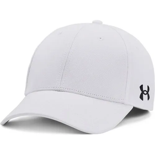 Under Armour Herren Kappe Team Blitzing 1376702 White M/L - Stylische Baseball Cap für Herren in Weiß und Schwarz, ideal für Sport und Freizeit mit feuchtigkeitsableitendem Material für optimalen Tragekomfort.