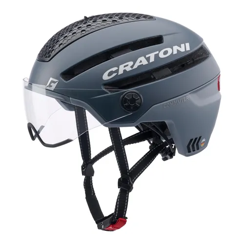 Cratoni Fahrradhelm grau matt - Sicher & Stylisch - Fahrradhelm in grau matt, Größe S/M (54-58 cm), bietet optimalen Schutz und modernen Look für alle Fahrradfahrer.