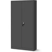 Jan Nowak Aktenschrank C001H - Abschließbarer Büroschrank - Büroschrank aus pulverbeschichtetem Stahlblech, ideal für sichere Aufbewahrung. Mit 4 verstellbaren Fachböden und 2 Flügeltüren. Perfekt für Büro, Archive und Werkstätten.