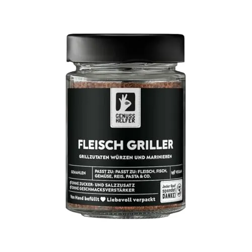 Bremer Gewürzhandel Fleischgriller Gewürz, gemahlen, Grill Gewürz, ideal zu Fleisch & als BBQ-Rub, 80g im Glas
