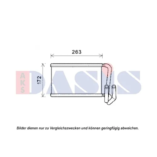 Aks Dasis Wärmetauscher, Innenraumheizung 519017N