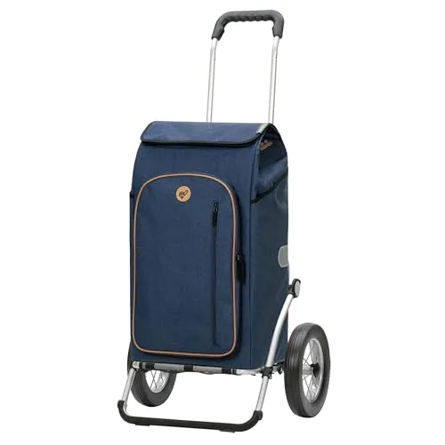Andersen Einkaufstrolley Royal Shopper Folke blau - klappbar mit Thermofach - Praktischer Einkaufstrolley mit 15 L Thermofach, klappbar und bis 50 kg belastbar. Ideal für den täglichen Einkauf und vielseitig einsetzbar.