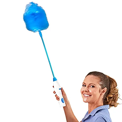 Elektrischer Staubwedel Staubfänger Staub Wischer Staubfeger Mit 2 rotierenden Aufsätzen Staubwischer Batteriebetrieben