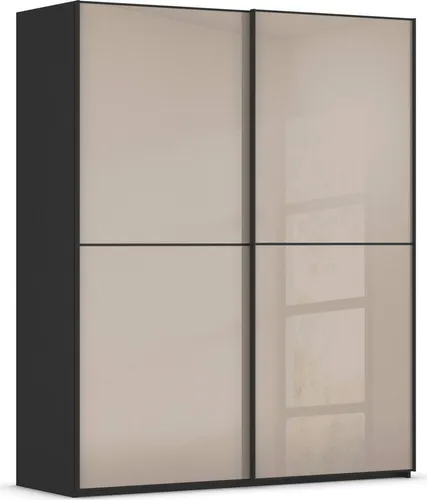 rauch Schwebetürenschrank SCALE-DUO mit Glas-Front in schwarz von Rauch