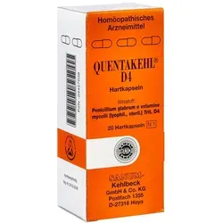 Quentakehl D 4 Hartkapseln - Homöopathisches Arzneimittel mit Penicillium glabrum, ideal zur sanften Unterstützung des Wohlbefindens. 20 Hartkapseln für eine einfache Einnahme.
