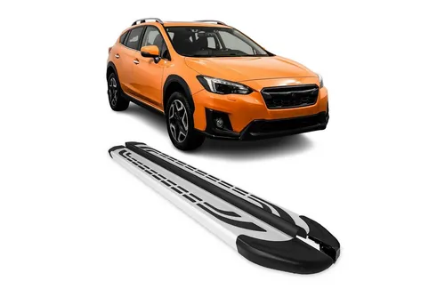 OMAC Kfz-Schmutzfänger Trittbretter für Subaru XV 2012-2018 - Hochwertige Aluminium Trittbretter für Subaru XV, rutschfest und langlebig. Sie bieten nicht nur Schutz für die Karosserie, sondern erleichtern auch den Einstieg für alle Passagiere.