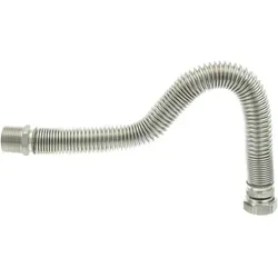 Tecuro - Edelstahlflexwellrohr 1/2 Zoll (dn 15), Ausziehbar Von 500 - 1000 Mm, Formstabil