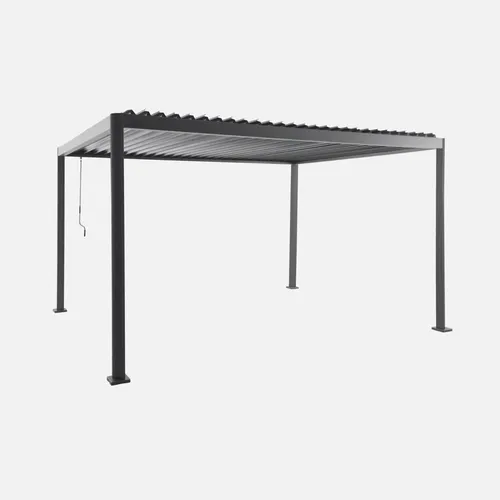 sweeek Pergola Imperial 3x4m mit Lamellendach – Anthrazit