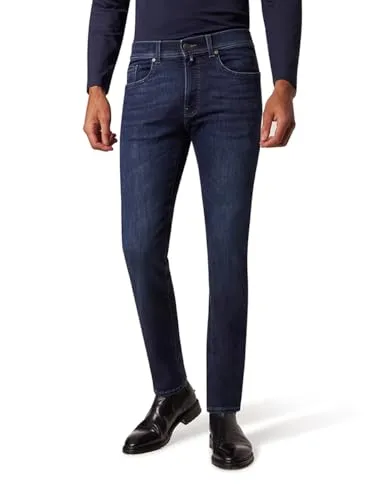 Pierre Cardin Herren Jeans PC-Lyon | Tapered Fit in Dark Blue Used Mustache - Moderne Jeans im Tapered Fit mit hochelastischem Futureflex für optimalen Tragekomfort. Ideal für einen lässigen Look und vielseitig kombinierbar.