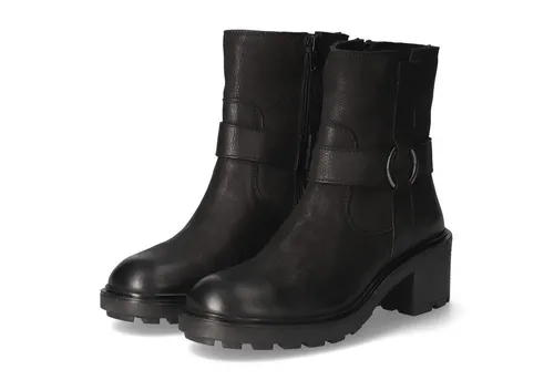 BULLBOXER Damen Boots 6RF0091402 aus Leder in Schwarz - Gr. 41 - Stylische Damen Boots aus atmungsaktivem Echtleder mit gepolstertem Fußbett und praktischem Reißverschluss für hohen Tragekomfort und vielseitige Kombinationsmöglichkeiten.