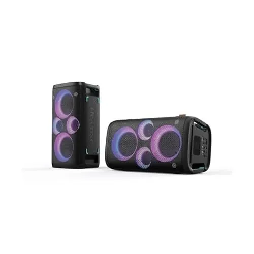 Hisense Party Rocker One - 300 W Bluetooth-Lautsprecher - Tragbare Bluetooth-Lautsprecher mit 300 W Leistung, integriertem Tieftöner und Karaoke-Modus für unvergessliche Partys.