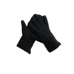 Reissner Lammfelle Lederhandschuhe - Echtes Merino Lammfell und Veloursleder, atmungsaktiv und ideal für stilvolle Eleganz in der kalten Jahreszeit.