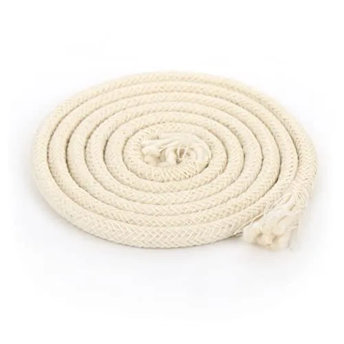 NKlaus 1m Fackeldocht 6mm Baumwolldocht Gartenfackel Bambusfackel Ersatzdocht Lampendocht Runddocht 1275