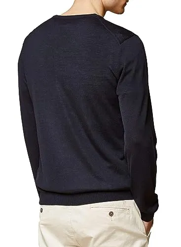 Herren Strickpullover aus Wolle 54 - Klassischer Pullover aus softer, extra feiner Merinowolle von MAERZ München, bietet hervorragende Trageeigenschaften und perfekten Komfort.