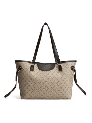 Lucky Bees Shopper in Creme