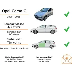 Lautsprecher Boxen Einbaupaket vorne Alpine SXE-1750S passend für Opel Corsa C + 4/5 türig | 2x Tief-Mitteltöner 2x Hochtöner