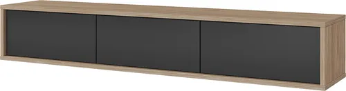 Lomadox Lowboard FORLI-83, Eiche & Anthrazit, Modernes Design