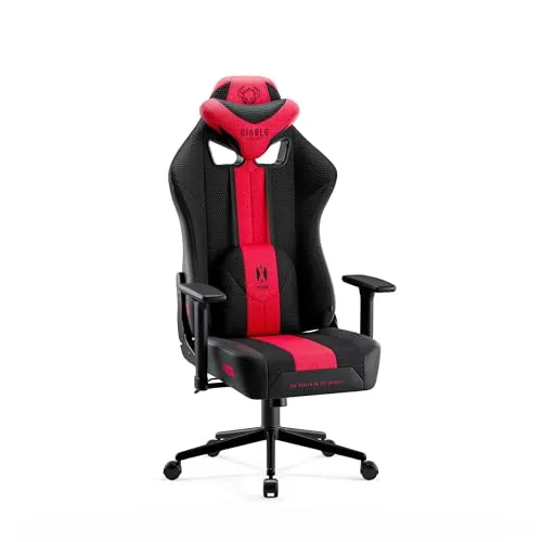 Diablo Chairs X-Player 2.0 Gaming-Stuhl - Bürostuhl mit ergonomischer Unterstützung, verstellbaren Armlehnen und hochwertigem Material für maximalen Komfort und Rückenschonung.