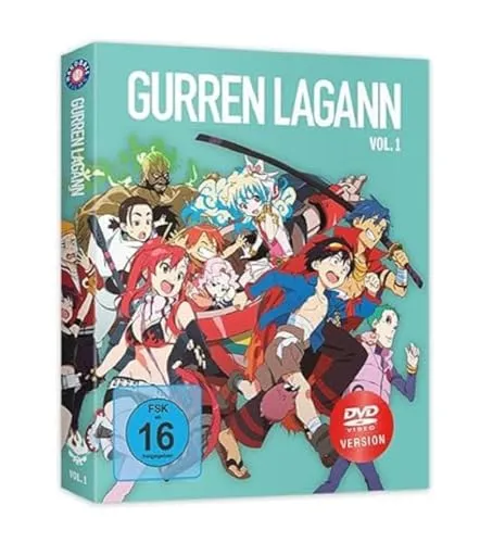 Gurren Lagann - Vol.1 - Episoden 1-14 - DVD - NEU - Anime DVD mit den ersten 14 Episoden von Gurren Lagann, spannend und actiongeladen, ideal für Anime-Fans und Sammler.