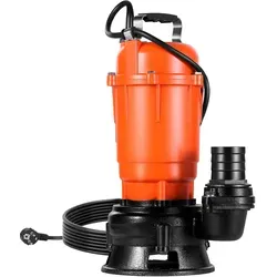VEVOR 550W Schmutzwasser Tauchpumpe - Wasserpumpen mit 18000 l/h Durchflussrate und 10 m Hubhöhe, ideal für effektives Entwässern von Schmutzwasser.