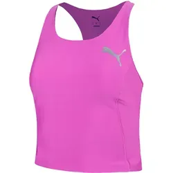 Puma Raceday Ultraform Crop Tank-Top Damen - Pink, Größe XL - Damen Tank-Top für Läuferinnen, bietet optimale Bewegungsfreiheit und hohen Tragekomfort. Das atmungsaktive Material sorgt für ein angenehmes Hautgefühl während des Trainings. Ideal für sportliche Ziele!