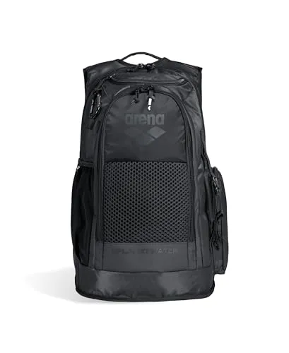 ARENA Uni Rucksack All Set Backpack 45L - Schwarz - Robuster 45L Rucksack für Schwimmer, wasserabweisend mit atmungsaktivem Aquabreathe-System für frische Ausrüstung. Ideal für Wettkämpfe und den Alltag.