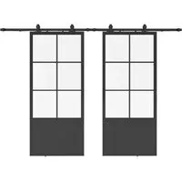 inova Loft Glasschiebetür 1760 x 2035 mm mit Softclose - Moderne Glasschiebetür im Loftstyle, ideal für maximale Öffnungsbreiten bis 1735 mm. Inklusive hochwertigem Komplettset für einfache Montage und leisen Betrieb dank Softclose-Funktion.