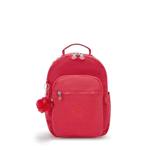 Kipling SEOUL S Small Backpack, Resort Pink - Tagesrucksäcke, super leicht und mit cleverer Fächeraufteilung für maximale Flexibilität, Maße: 24 x 34 x 7 cm, ideal für aktive Tage.