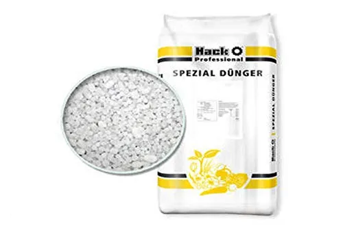 Hack Profi Schwefelsaures Ammoniak Stickstoffdünger 25 kg - Hochwertiger Stickstoffdünger für Rasen, Gemüse, Obst und Ziergärten. Ideal für eine gezielte Nährstoffversorgung und optimale Pflanzenentwicklung.